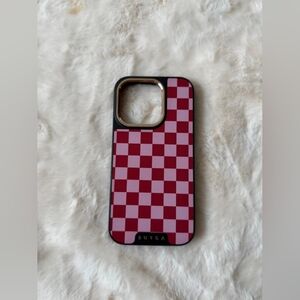 Red Checkered Phone Case